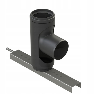 ALMEVA-STARR kolano spalinowe redukcyjne 60/80 87° ze stopą