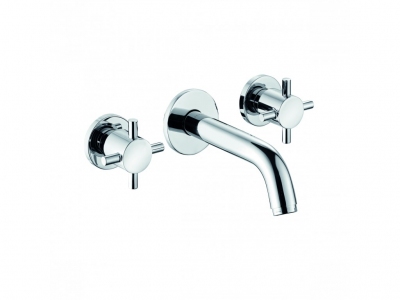 KLUDI BOZZ ścienna bateria umywalkowa DN 15 do montażu podtynkowego wylewka 180 mm