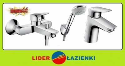 HANSGROHE LOGIS umywalkowa + wannowa + CROMETTA