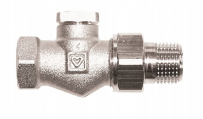 HERZ zawór odcinający powrotny prosty 1/2