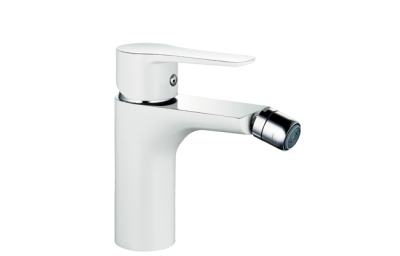 VALVEX DALI WHITE Bateria bidetowa stojąca z korkiem spustowym BIAŁA/CHROM