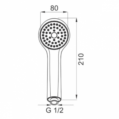 FERRO Rączka natrysku 1-funkcyjna STELLA