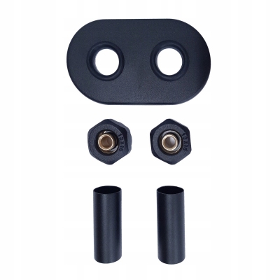 VARIO TERM zestaw maskujący rozeta podwójna CZARNY MAT