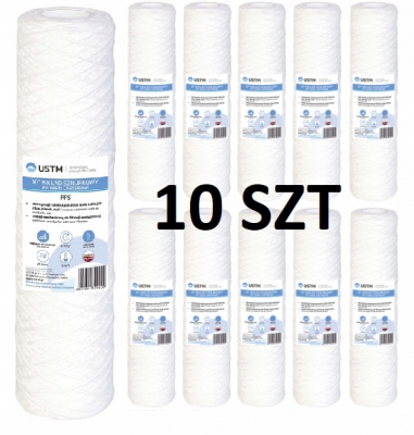 10 x USTM Wkład sznurkowy do filtra 5 mikronów FILTR