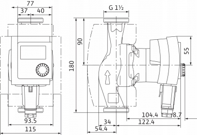 WILO Stratos PICO 25/1- 4 pompa do C.O. elektronik