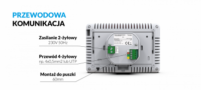 TECH M-9R PRZEWODOWY PANEL KONTROLNY Z MODUŁEM WiFi (montaż podtynkowy)