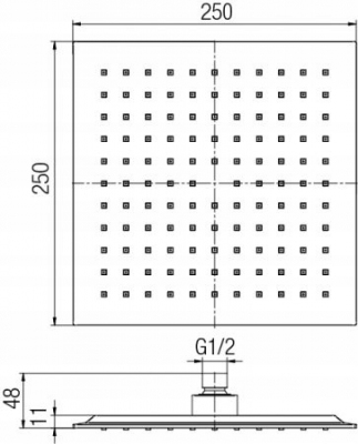 VALVEX CARRE BLACK zestaw podtynkowy czarny mat