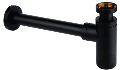 MCALPINE syfon umywalkowy mosiężny CZARNY