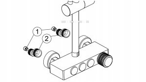 VALVEX DECOR CHROM kolumna natryskowa z baterią