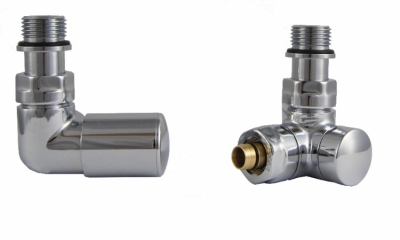 VARIOTERM Zestaw zaworów grzejnikowych „Vision Regulacyjny” Lewy CHROM BŁYSZCZĄCY