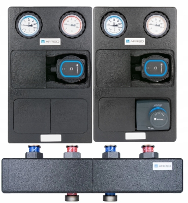 AFRISO rozdzielacz + 2 grupy pompowe PrimoTherm K 180-1 + 180-2 DN25