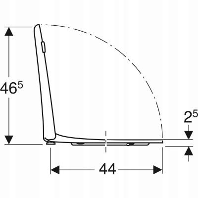 Geberit Selnova Comfort Deska sedesowa dla niepełnosprawnych 502.791.00.1