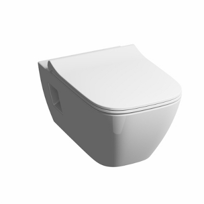 KOŁO MODO  Miska ustępowa lejowa Rimfree, wisząca bez wewnętrznego kołnierza