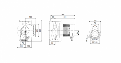 GRUNDFOS MAGNA3  32-120F  elektroniczna pompa obiegowa do C.O.