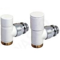 COMAP zestaw zaworów katowych do grzejnika  BIAŁY