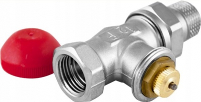 HERZ zawór termostatyczny prosty z nastawą 1/2