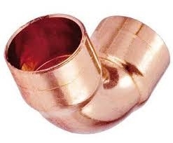 Kolanko miedziane fi 22 dwukielichowe W/W