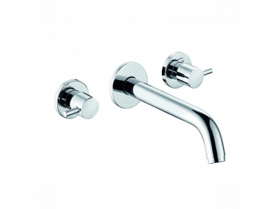 KLUDI BOZZ ścienna bateria umywalkowa DN 15 do montażu podtynkowego wylewka 230 mm