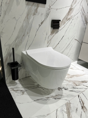 HANSGROHE EluPura S Miska wisząca WC bezkołnierzowa + deska wolnoopadająca