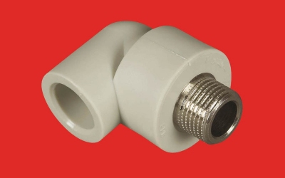 Kolanko PP 25 x 3/4  z gwintem metalowym zewnętrznym