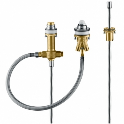 HANSGROHE Zestaw podstawowy do baterii 3-otworowej do montażu na brzegu wanny, DN15