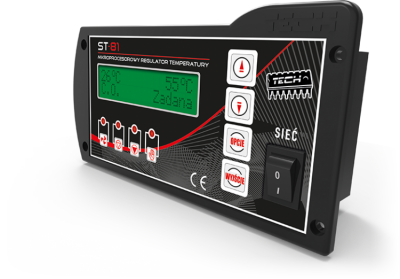 TECH ST-81 Sterownik do kotła C.O. 2 pompy +  wentylatora
