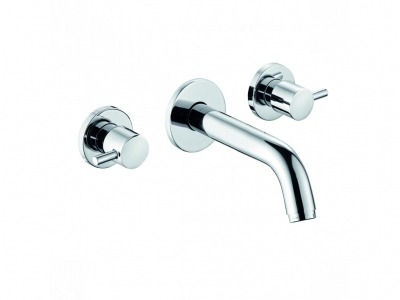 KLUDI BOZZ ścienna bateria umywalkowa DN 15 do montażu podtynkowego wylewka 180 mm