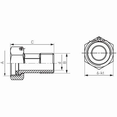 Półśrubunki mosiężne do wodomierza 1/2'' komplet