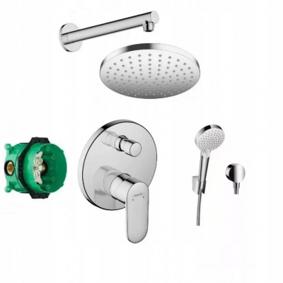 HANSGROHE Vernis Blend zestaw podtynkowy prysznicowy z deszczownicą chrom