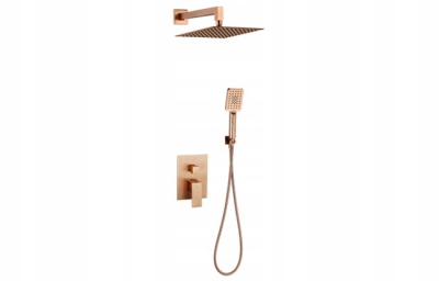 VALVEX ARS SATIN COPPER zestaw natryskowy podtynk