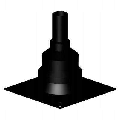 ALMEVA STARR głowica kominowa DN60 CZARNA