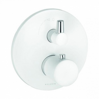 KLUDI BALANCE WHITE PODTYNKOWA BATERIA WANNOWO-NATRYSKOWA Z TERMOSTATEM