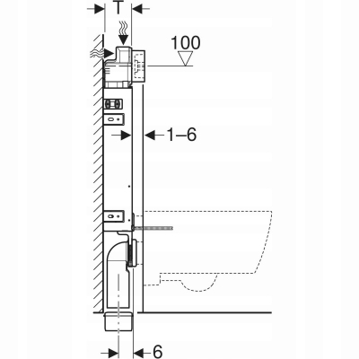 Geberit Kombifix Basic stelaż spłuczka do zabudowy ciężkiej podtynkowa