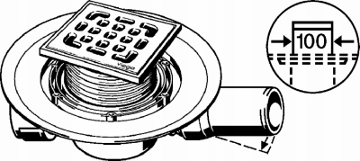 Viega Advantix odpływ łazienkowy kratka 703226