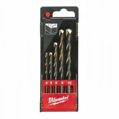 MILWAUKEE wiertła do betonu zestaw 5 szt 4-10 mm