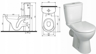 Koło Deska sedesowa twarda NOVA TOP z tworzywa Duroplast, KOŁO Simple
