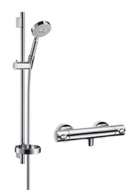 HANSGROHE Raindance Ecostat Combi – prysznic/ UnicaS Puro 0,65 m