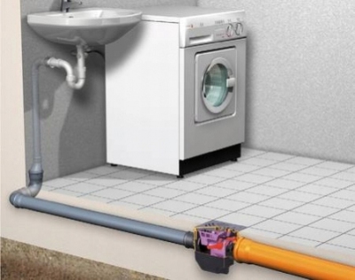 KESSEL Drehfix Wpust piwniczny z zaworem zwrotnym