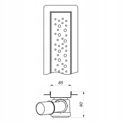 BLUE WIPER odwodnienie liniowe DROP 800 mm ruszt nierdzewny B053301008