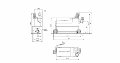 GRUNDFOS SOLOLIFT2 C-3 pompa do pralek , zmywarek , natrysku , wanny , zlewu , bidetu , umywalki