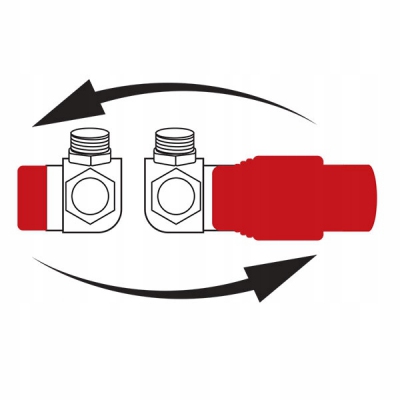 FERRO Zestaw termostatyczny osiowy, chrom ZTO30CR