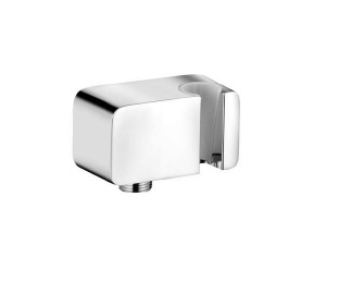 KLUDI A-QA przyłącze kątowe zintegrowane ze ściennym uchwytem CHROM