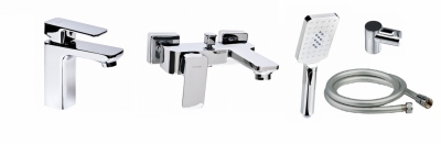 VALVEX LOFT umywalkowa + wannowa + zestaw natryskowy