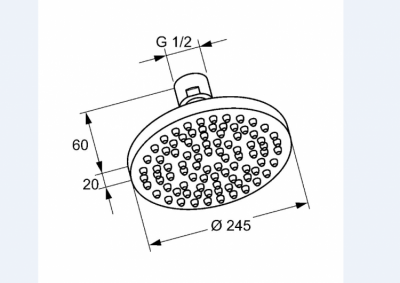 KLUDI A-QA GŁOWICA NATRYSKU DN 15