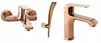 VALVEX AURORA ROSE GOLD wannowa + umywalkowa