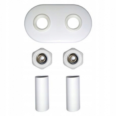 VARIO TERM zestaw maskujący rozeta podwójna BIAŁY