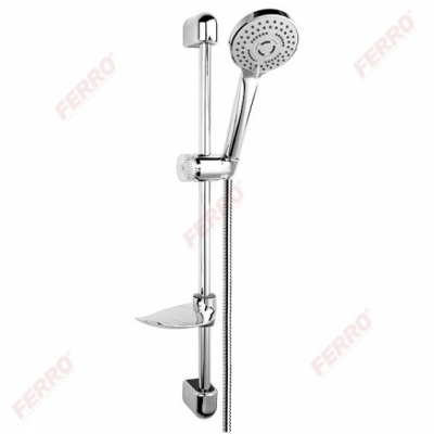 FERRO Zestaw natryskowy przesuwny, 3-funkcyjny Tutti