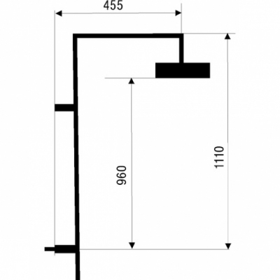 FERRO Zestaw natryskowy z deszczownią do baterii podtynkowej