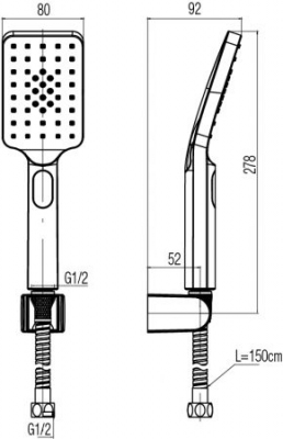 VALVEX LOFT GOLD zestaw natryskowy