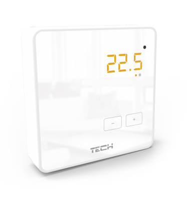 TECH R-9z dedykowany regulator pokojowy przewodowy BIAŁY